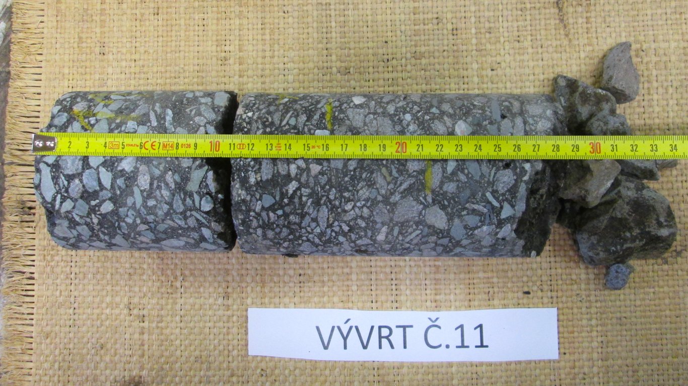 Měření vrstev vrtu Měření vrstev vrtu